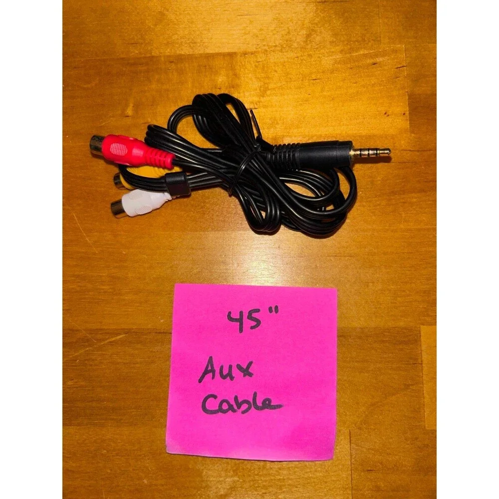 45 inch 3.5mm to 3-RCA AV Cable Red, Yellow, White